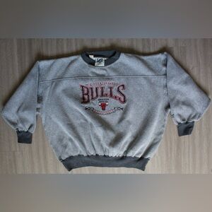 Vintage 90s Lee Sport Chicago Bulls NBA Pullover Embroidered Sweatshirt XL